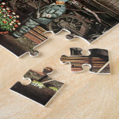 Puzzle Train Yard Flower Garden par Stevan Dohanos (Côté)