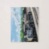 Puzzle Trains - Ancienne locomotive (Vertical)