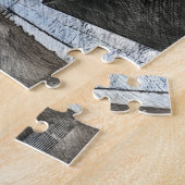 Puzzle Tramway à Lisbonne Portugal Carte postale (Côté)