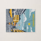 Puzzle Tramway d'Helsinki – Paysage urbain de Finlande (Horizontal)