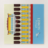 Puzzle Tramway jaune vintage de Lisbonne (Horizontal)