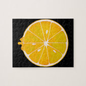 Puzzle tranche de citron jaune vif (Horizontal)