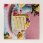 Puzzle Tranche de gâteau d'anniversaire (Horizontal)