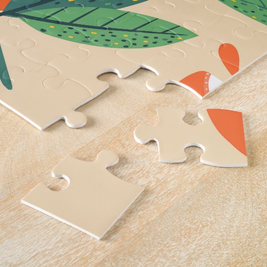 Puzzle Tranches de pamplemousse, motif moderne sans soudu (Côté)