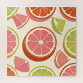 Puzzle Tranches de pamplemousse orange citron vert vibran (Horizontal)