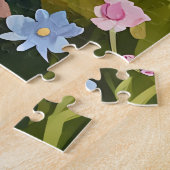 Puzzle Tranquil Campagne Retraite Cottage Aquarelle (Côté)