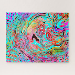 Puzzle Tranquility Abstract Fluid Art   