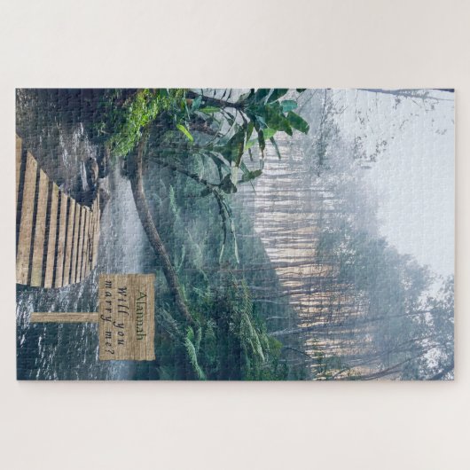 Puzzle Tranquille Misty Misty Rainforest Épouse-moi Puzzl (Horizontal)