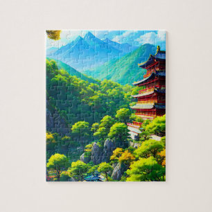 Puzzle Tranquillité impériale : l'étreinte de la nature