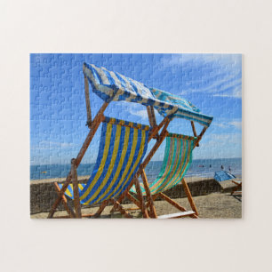 Puzzle Transats sur une plage