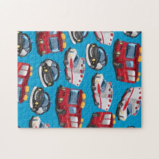 Puzzle Transport des services de police, d'ambulance et d (Horizontal)