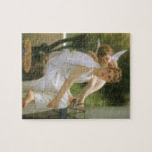 Puzzle Travail interrompu par Bouguereau, Portrait d'ange (Horizontal)
