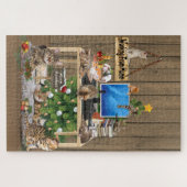 Puzzle Travailler à domicile pendant Noël (Horizontal)