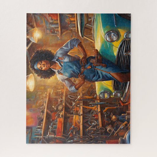 Puzzle Travailler dur dans la boutique (Vertical)