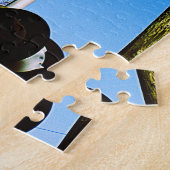 Puzzle Traversée ferroviaire avec porte devant le mât (Côté)