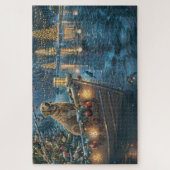 Puzzle Traversée festive de Noël au Labrador (Vertical)