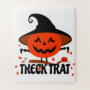 Puzzle Treck Trat Citrouille Sourire