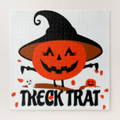 Puzzle Treck Trat Citrouille Sourire (Vertical)