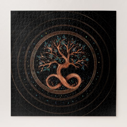 Puzzle Tree of Life - Infinity Spiral (Vertical)