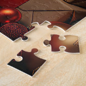 Puzzle Treeing Walker Coonhound avec des cadeaux de Noël  (Côté)