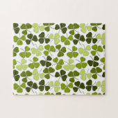 Puzzle Trèfle vert dans une variété de nuances (Horizontal)