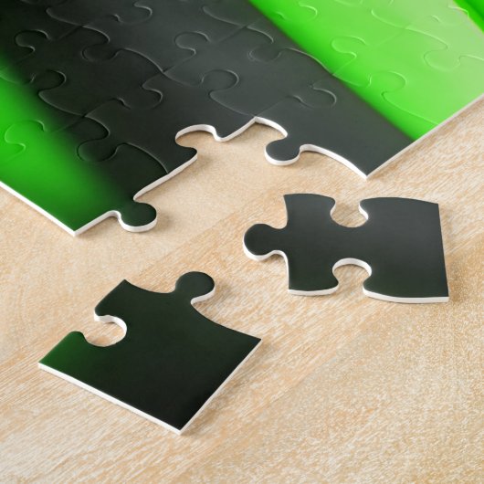 Puzzle Treillis Abstrait Néon Rose Vert Sci-Fi (Côté)