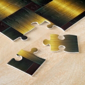 Puzzle Treillis D'Or - Je Vous Aime - Ajouter Votre Texte (Côté)