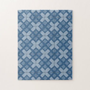 Puzzle - treillis tissé en trois tons