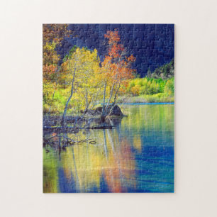 Puzzle Tremble d'automne se reflétant dans le lac Grant