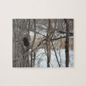 Puzzle très difficile de scène d'hiver de forêt (Horizontal)