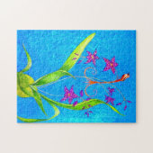Puzzle Très joli oiseau orchidée (Horizontal)