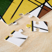 Puzzle Triangle Coloré Géométrique Moderne (Côté)