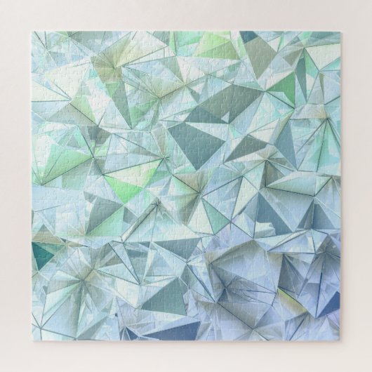 Puzzle Triangle cristal 3D, rendu illustratif. (Vertical)