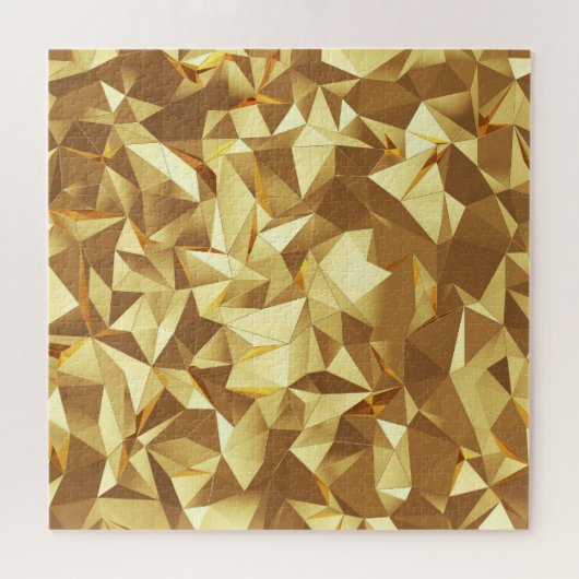 Puzzle Triangle Or : Texture Arrière - plan Abstraite. (Horizontal)