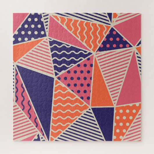 Puzzle Triangles Abstraits : Arrière - plan géométrique V (Vertical)