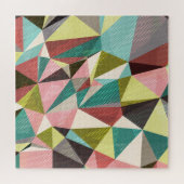 Puzzle Triangles Colorés, Formes géométriques Abstraites. (Horizontal)