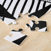 Puzzle Triangles De Mosaïque, Texture Blanc Noir. (Côté)