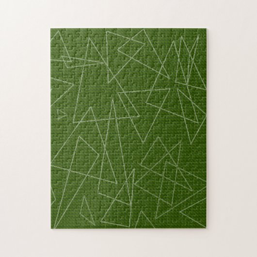 Puzzle Triangles vertes (Vertical)