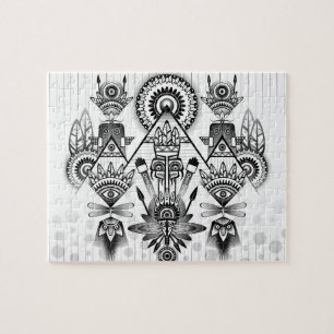 Puzzle Tribal autochtone Abstrait