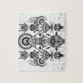 Puzzle Tribal autochtone Abstrait (Vertical)
