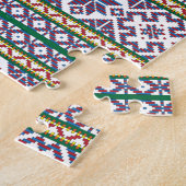 Puzzle Tribal Multicolore ancien symbole folk art design (Côté)