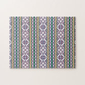 Puzzle Tribal Multicolore ancien symbole folk art design (Horizontal)