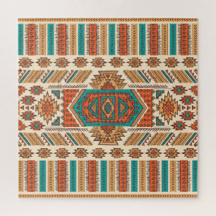 Puzzle Tribal Vintage : Ethnic Seamless Motif