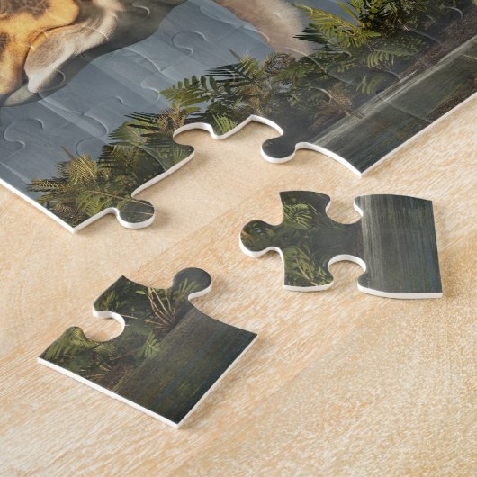 Puzzle Tricératops dans la forêt primitive (Côté)