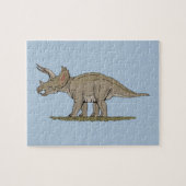 Puzzle Tricératops de Dinosaure Crétacé (Horizontal)