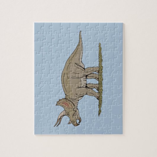 Puzzle Tricératops de Dinosaure Crétacé (Vertical)