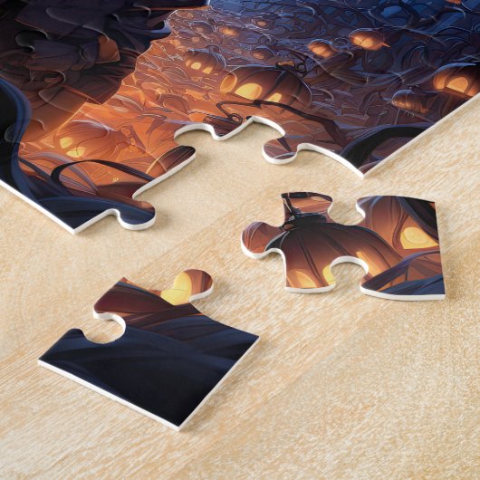 Puzzle Trick or Treat mignon fille Halloween (Côté)