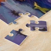 Puzzle Trick-or-treating de Wire Fox Terrier Halloween  (Côté)