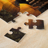 Puzzle Tricolore Collie Sorcerer & Citrouilles, Halloween (Côté)