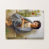 Puzzle Tricot fille, Bouguereau (Horizontal)